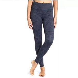Athleta Navy HR chaturanga jacquard leggings - S